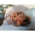 Two wooden classic cars and a Digger