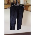 Black ski pants with detail- medium