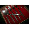6 pc Boxed set SAVOY cake forks -box =185x183x32mm