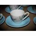 Vintage Ironstone Pontesa Spanish Duo Bid is for 1 small Cup 66x52mm and Saucer (6 Duos available)