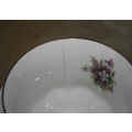 Vintage Royal Albert SWEET VIOLETS Bone China Trio England (THE CUP HAS A CRACK)