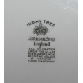 Vintage Johnson Bros England Indian tree `SMALL DUO`` genuine hand engraved-Best Loved Indian Tree
