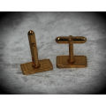 Pair of Vintage Gold Plated FSI Cufflinks