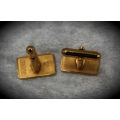 Pair of Vintage Gold Plated FSI Cufflinks