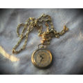 Vintage Sorna Swiss made Machanical Gold Plated Pocket watch with chain -working
