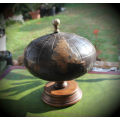 Antique/Vintage Globe made of wood and Brass 240mm x200mm