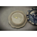 2 Blue and White Porcelain Ashtrays made in Taiwan 105mm