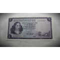 OLD S.A Reserve Bank T.W De Jongh AFR/ENG R5 Note F291-183968-Uncirculated