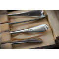 Antique John Sherwood & Sons Silver Plated Finest Finish Spoon set in Origanal Box 25x142x87mm