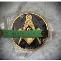 Masonic Badge -(plastic) Square & Compasses With "G" Round