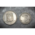 Rhodesia 1964 5 Cents and 1975 10 Cents Circulated
