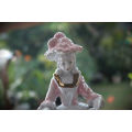 Vintage Porcelain Figurine  lady playing piano 115x105mm