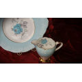 Imperial Fine Bone China -warranted 22 KT Gold Cake Plate and Creamer