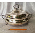 Silver Plated Tureen EM-ESS Silver Plated on Brass Lid has a small bend 240x400x330mm