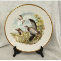 Collectable Royal Chelsea Bone China Birds of the Countryside Plate "Red Legged PARTRIDGE"  276mm
