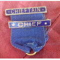 Vintage scottish Chief and Chieftan Pin Badges