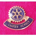 Rotary International Paul Harris Fellow medal In Case ,Pair of cufflinks Pins and badges