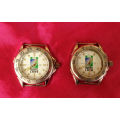 2 x 1999 Rugby World Cup Mens quartz watches- Running - New Batteries - see condition