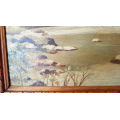 Original 1954 Framed Reg Pennington painting oil on board 570x440x50mm