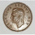 1950 - 1 PENNY - (1D) - UNION OF SOUTH AFRICA -George VI SOUTH AFRICA - SUID AFRIKA