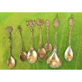 7 Different Vintage Silver Plated Collectable Dutch (Holland) Spoons