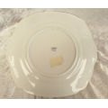 Vintage Bell China Cake Plate 253x233mm- England (gold rim faded)