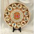 Collectable 1982 Wedfwood Calender Plate "WILD WEST"  -England 259mm