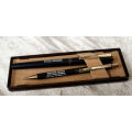 Sheaffer Fountain Pen and Pencil set- Branded Normans Toyota touch CSI winner 1991-made in USA