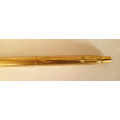 Vintage Rolled Gold Parker Ball Point pen with Parker T-Ball Refill made in England -ink still ok