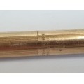 Vintage Rolled Gold Parker Ball Point pen with Parker T-Ball Refill made in England -ink still ok