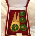 Vintage Boxed Golf Ball Markers with Divot Tool ...Unused