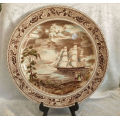 Large Vintage JohnsonBros 'HISTORIC AMERICA' Plate 'Clipper Ship The Flying Cloud'