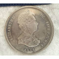 Tristan da Cunha -2006 5 Pounds - Elizabeth II 80th Birthday, Silver Proof Issue-Non-circulating
