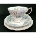 Vintage Royal Albert Bone China `Silver Maple` Trio -as New -5 available