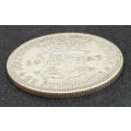 1943 Silver 2½ Shillings -Union Silver (.800)  14.14 g   32.3 mm Not Cleaned