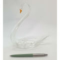Glass Swan 177x165x65  (could be used as a candy or Jewelry holder)