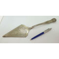Large Vintage Silver Plated Kings Pattern Cake Server - a Beautiful Solid Piece  305mm