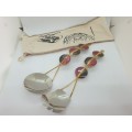 Handcrafted Copper & Brass Spoon set by CREATIVE COPPER in S.A in 100% pure Cotton Bag