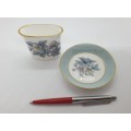 Vintage ROYAL WORCESTER Bone China Vase and small tray - Made in England