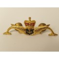 Royal Navy Queens Crown Royal Navy Submarine Naval Submariners Qualification Lapel Badge