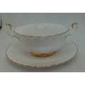 Vintage Royal Albert Val D`or -Soup Cup and Saucer-