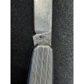 Vintage Stainless Richards Sheffield Pocket Knife 123mm (blade open).