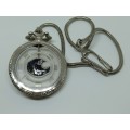 Costume Quarts pocket Watch on chain Face=45x70mm 12mm thick - Working