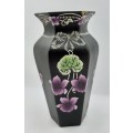 Antique Vintage SHELLY Black Vase Made in England 185x90mm - repaired