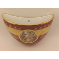 Collectable Vintage JKW decor Carlsbad porcelain wall Flower Vase - 110x130x45mm