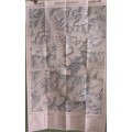 1988 Folded Wall Map of Mount Everest Published By National Geographic 57x91cm