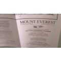 1988 Folded Wall Map of Mount Everest Published By National Geographic 57x91cm