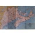 1975 Folded Wall Map of  MAINE U.S.A Published By National Geographic 57x89cm