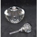 Crystal Cut Glass Crystal 2ML Perfume Bottle Empty Refillable Container 60x50mm