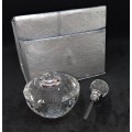 Crystal Cut Glass Crystal 2ML Perfume Bottle Empty Refillable Container 60x50mm
